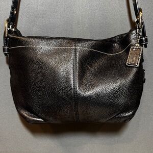 Coach East Coast Pebbled Leather Crossbody Bag – Black
